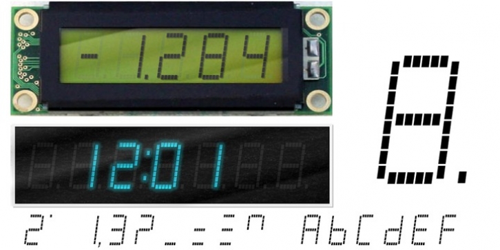 AF-LED7 Seg-dots2 font preview