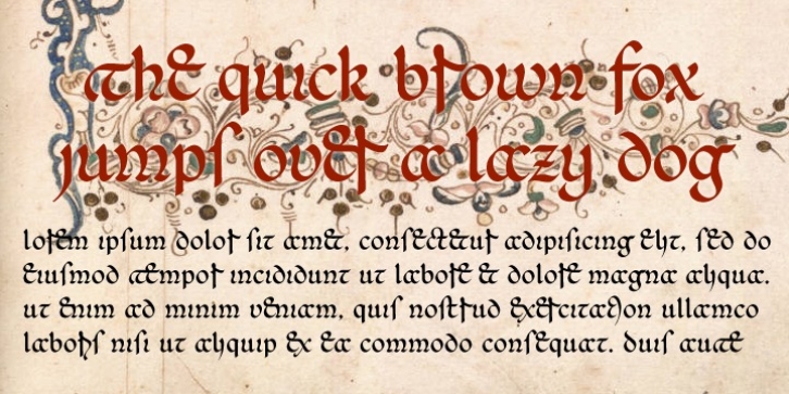 Agedage Beneventan font preview