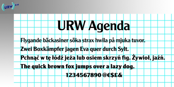 Agenda font preview