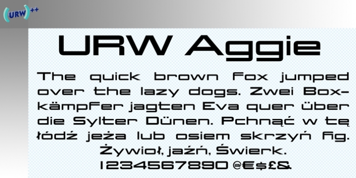 Aggie font preview