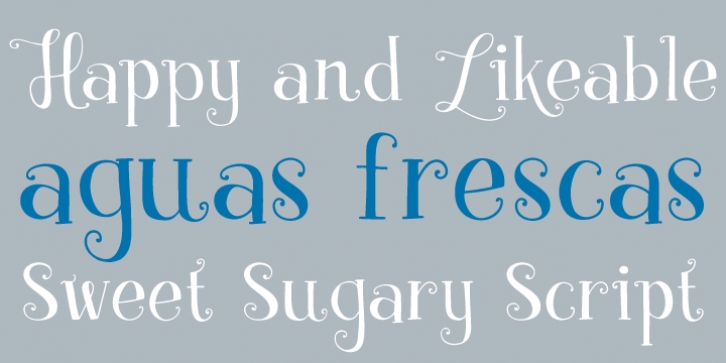 Aguas Frescas font preview