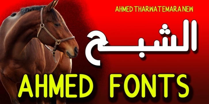 AHMED NEW font preview