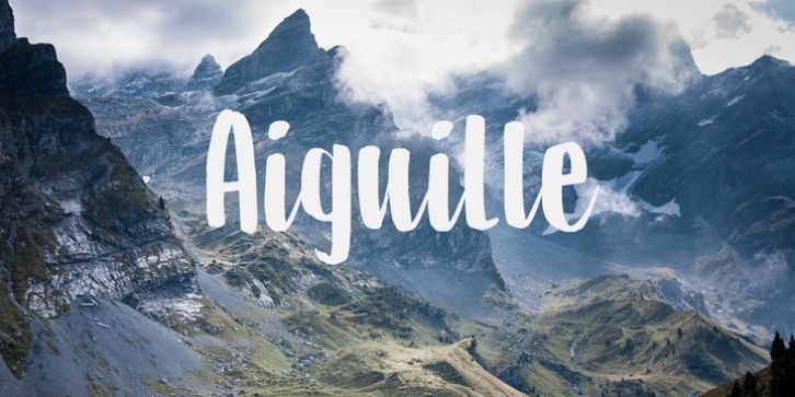 Aiguille font preview