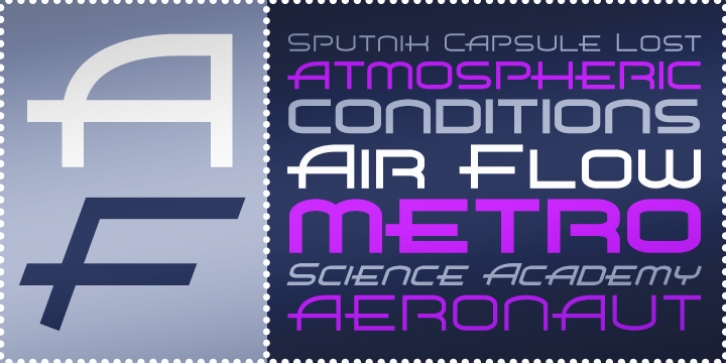 Air Flow BTN font preview