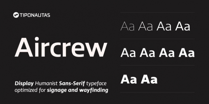 Aircrew font preview