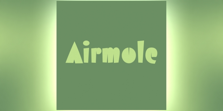 Airmole font preview