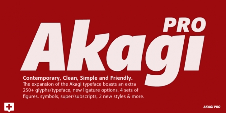 Akagi Pro font preview