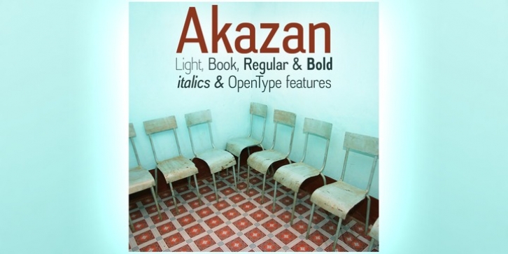 Akazan font preview