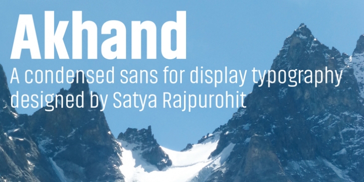 Akhand font preview