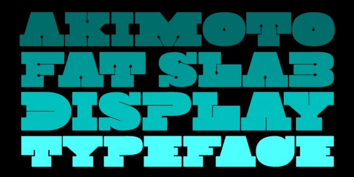 Akimoto font preview