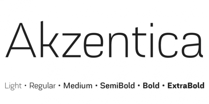 Akzentica 4F font preview