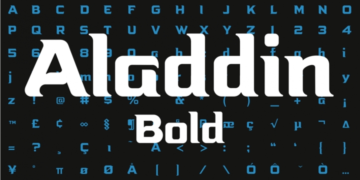 Aladdin font preview