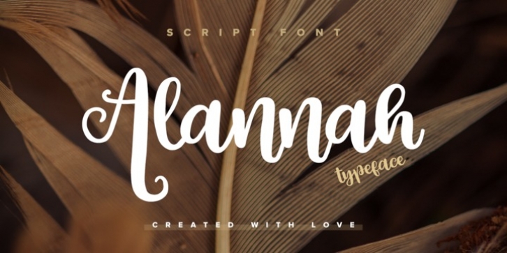 Alannah font preview