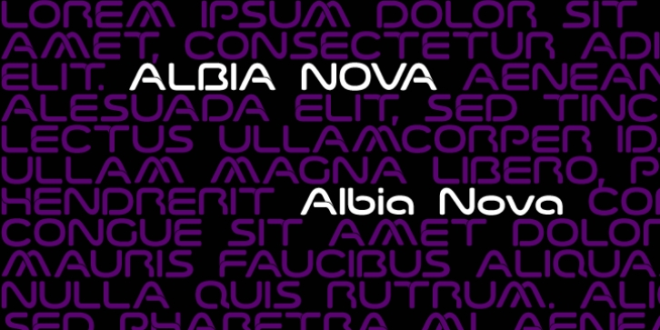 Albia Nova font preview