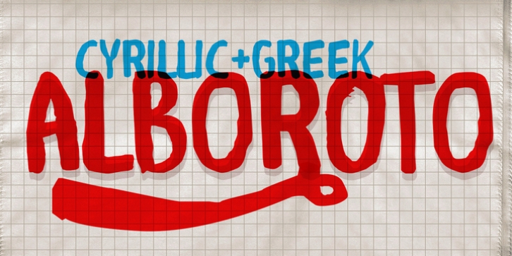 Alboroto font preview