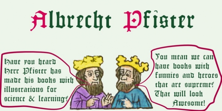 Albrecht Pfister font preview