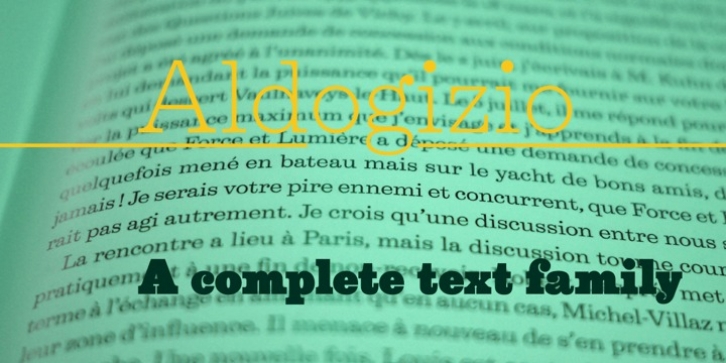 Aldogizio font preview