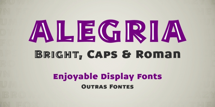 Alegria font preview