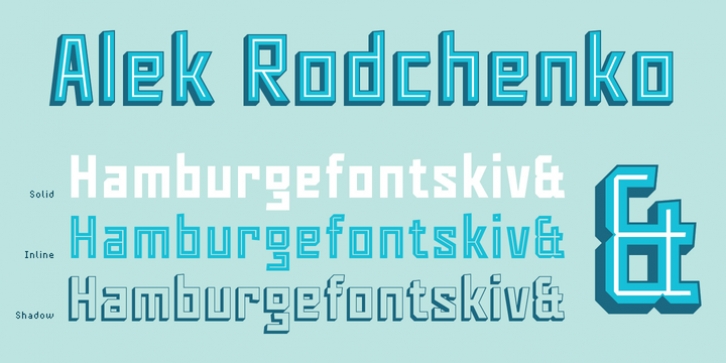 Alek Rodchenko font preview