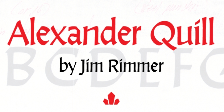 Alexander Quill font preview