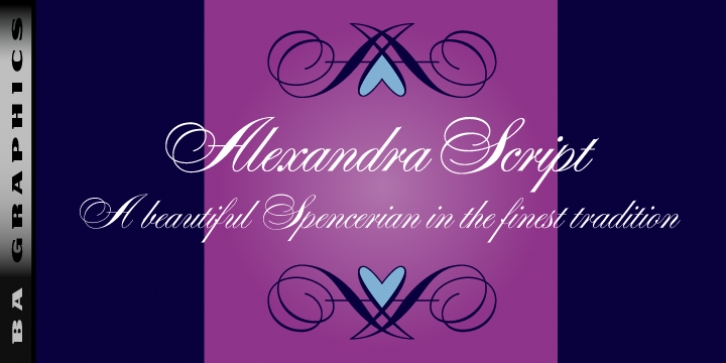 Alexandra Script font preview