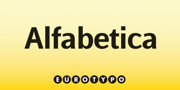 Alfabetica font preview