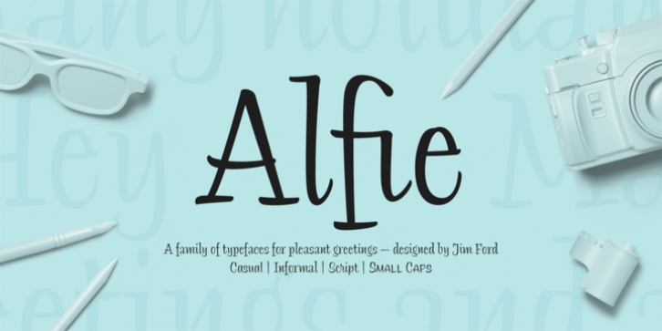 Alfie font preview