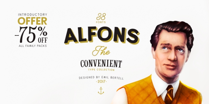 Alfons font preview