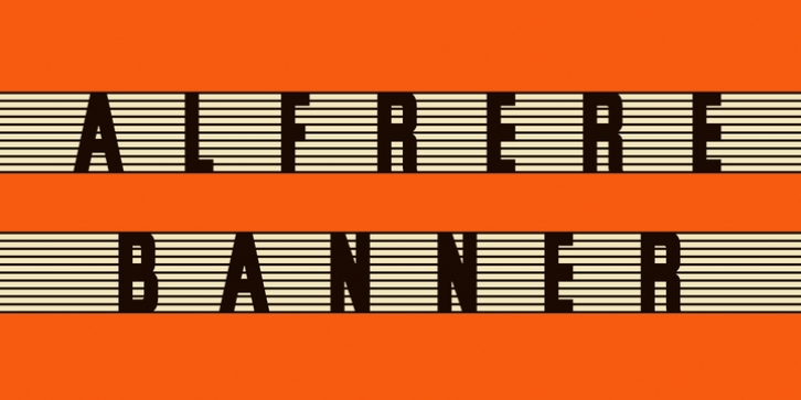 Alfrere Banner font preview