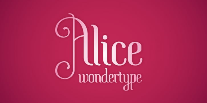 Alice font preview