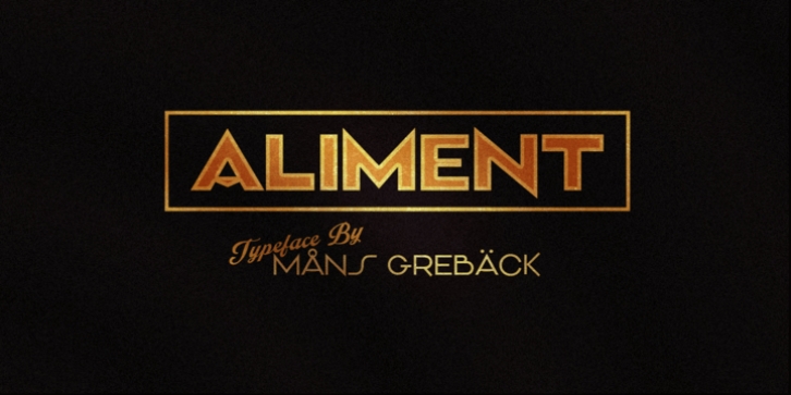 Aliment font preview