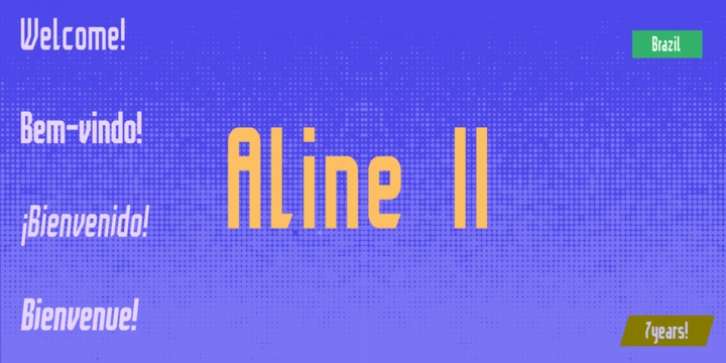 Aline II font preview