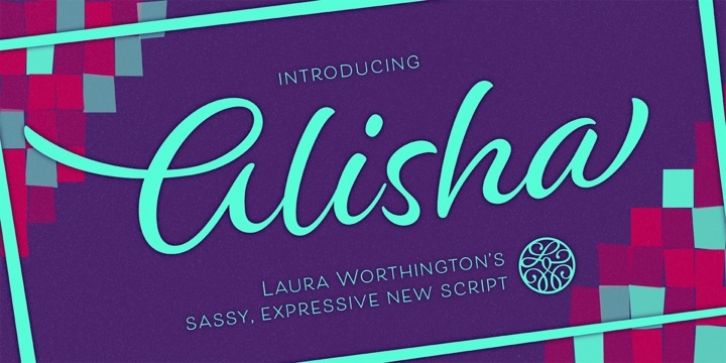 Alisha font preview