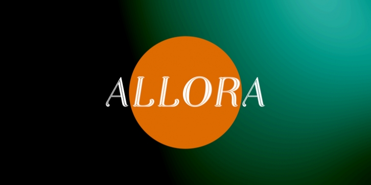 Allora font preview