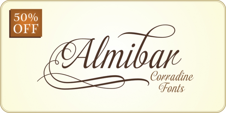 Almibar font preview