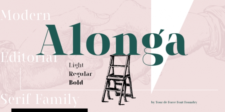 Alonga font preview