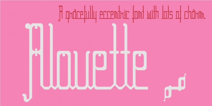 Alouette font preview
