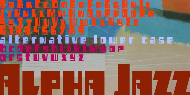 Alpha Jazz font preview