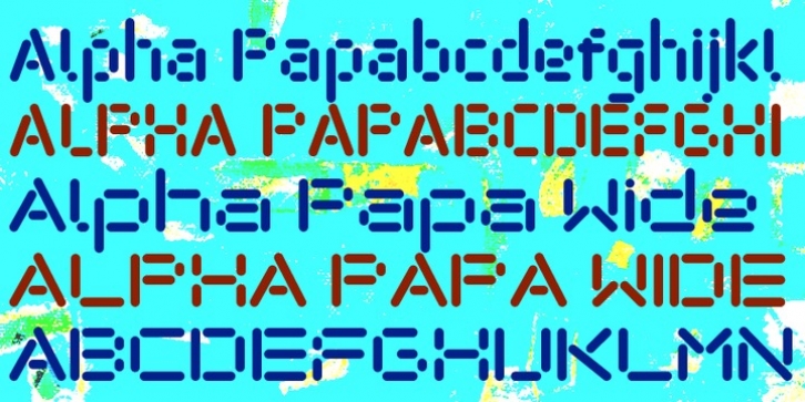 Alpha Papa font preview
