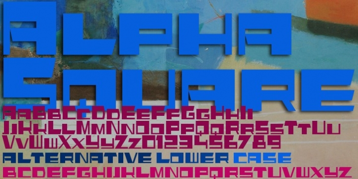 Alpha Square font preview
