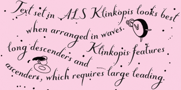 ALS Klinkopis font preview
