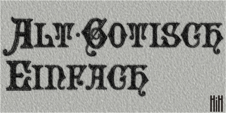 Alt Gotisch font preview