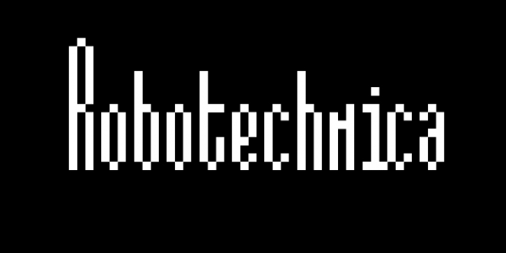 Alt Robotechnica font preview