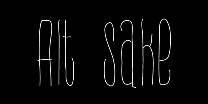 Alt Sake font preview