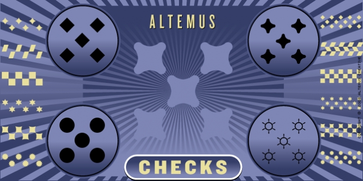 Altemus Checks font preview
