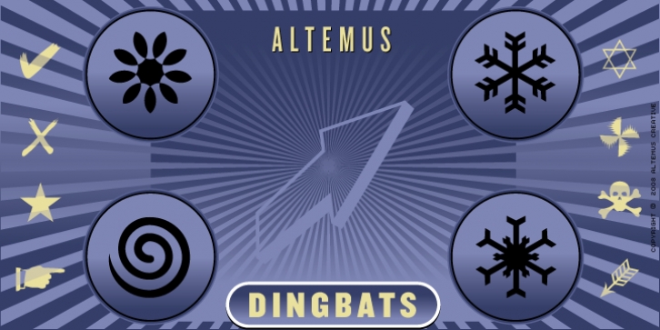 Altemus Dingbats font preview