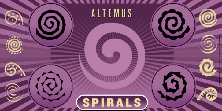 Altemus Spirals font preview