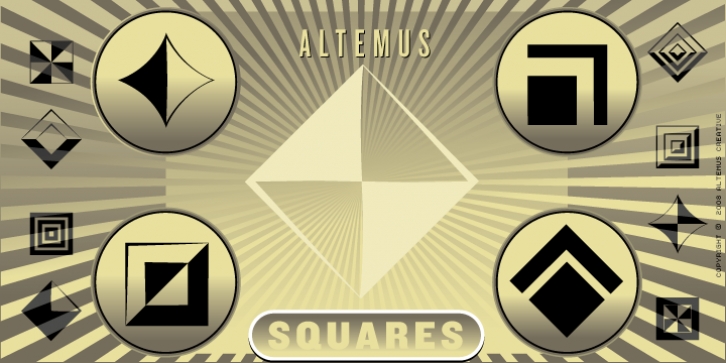 Altemus Squares font preview