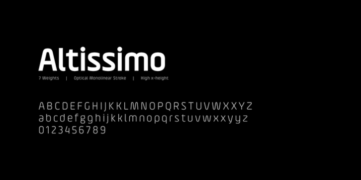 Altissimo font preview