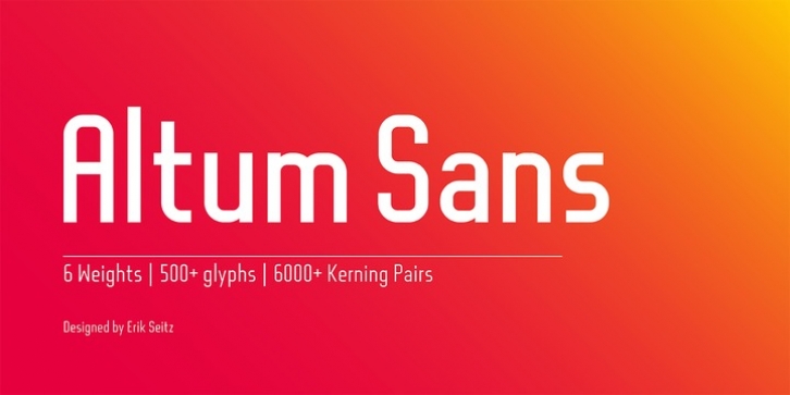 Altum Sans font preview